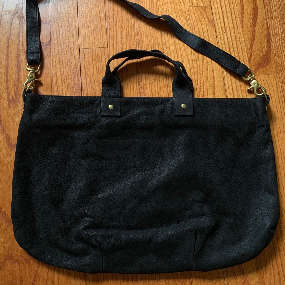 Clare V Black Leather Satchel